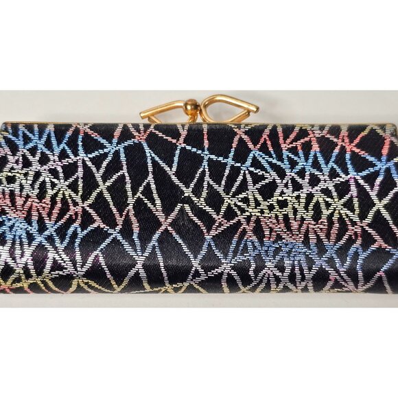Vintage Opticase SpectaPurse Gold Clasp Geometric Pattern Rectangular Clutch - Picture 2 of 11